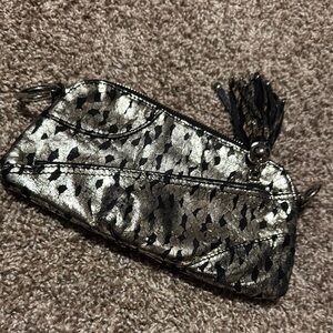 Chez Fine Leather Goods metallic mini bag - EUC!